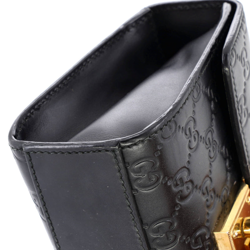 Padlock Shoulder Bag Guccissima Leather