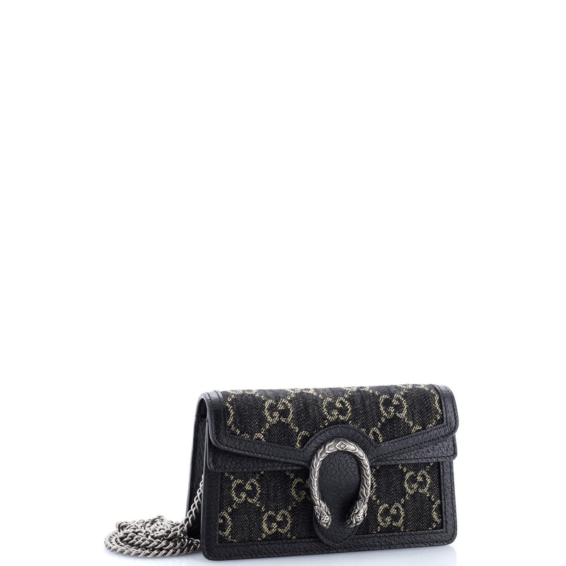 Dionysus Bag Gg Denim Super Mini