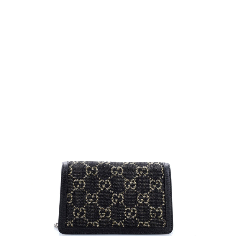 Dionysus Bag Gg Denim Super Mini