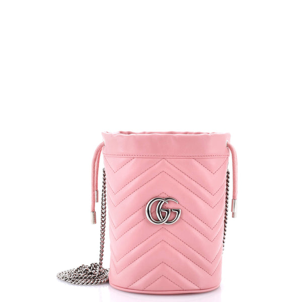Gg Marmont Bucket Bag Matelasse Leather