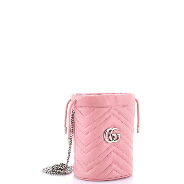 Gg Marmont Bucket Bag Matelasse Leather