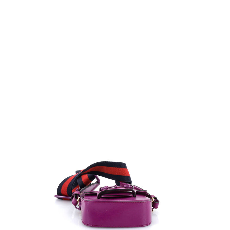 Horsebit Shoulder Bag Leather Super Mini