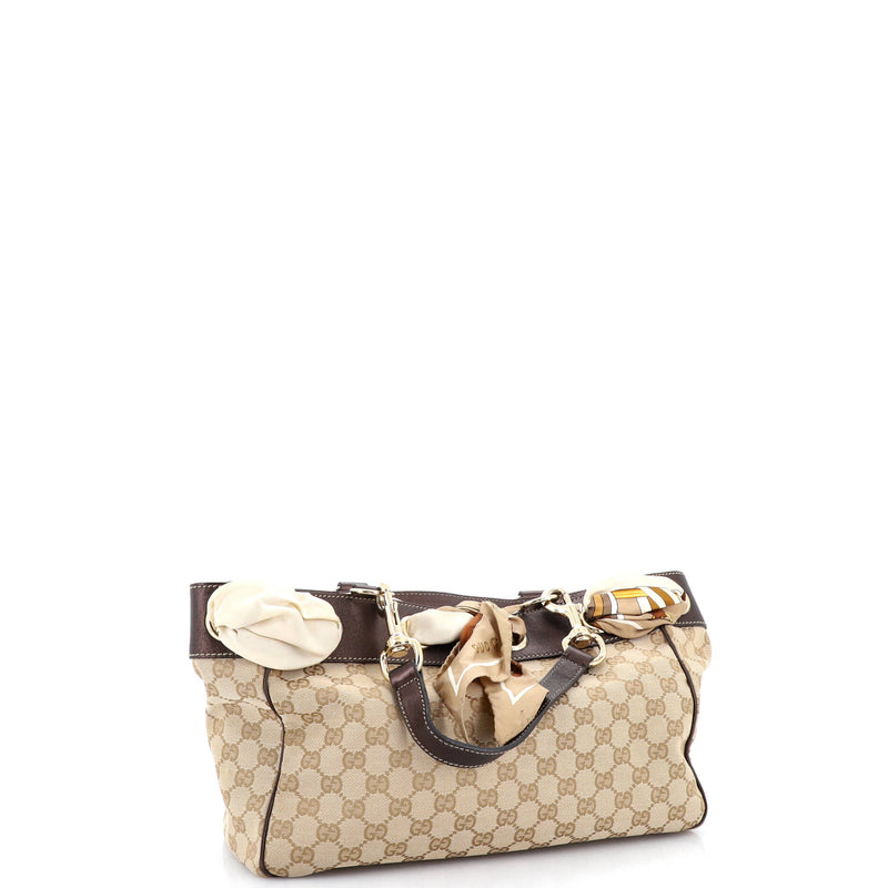 Positano Tote Gg Canvas Small