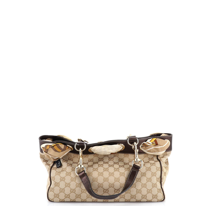 Positano Tote Gg Canvas Small