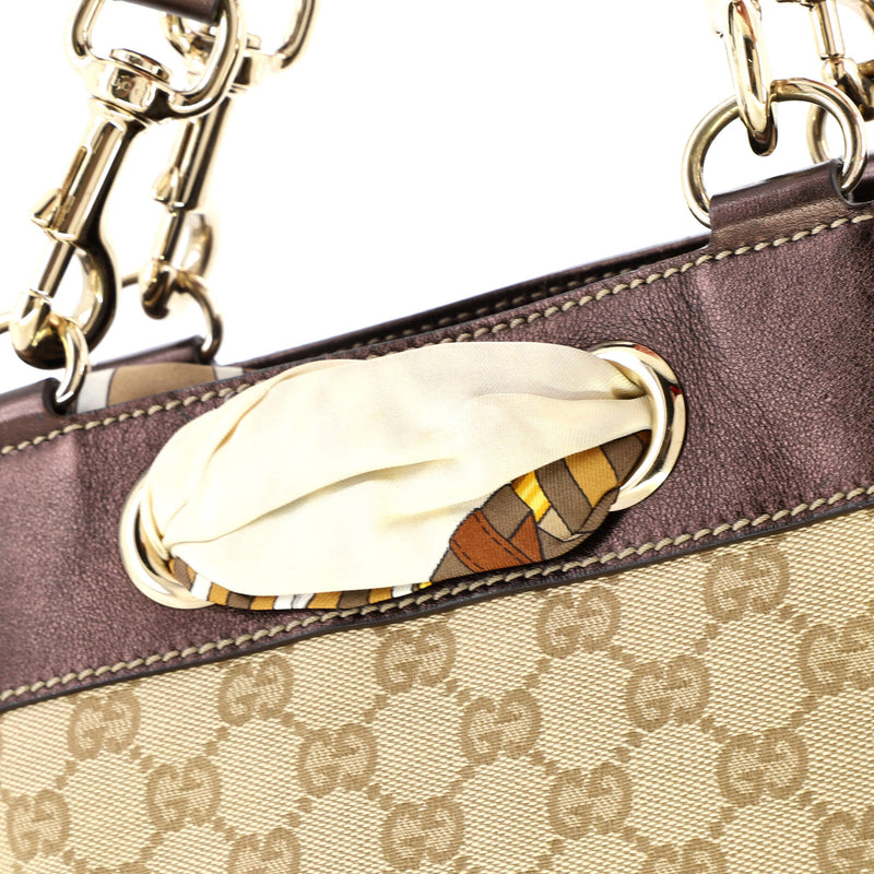 Positano Tote Gg Canvas Small