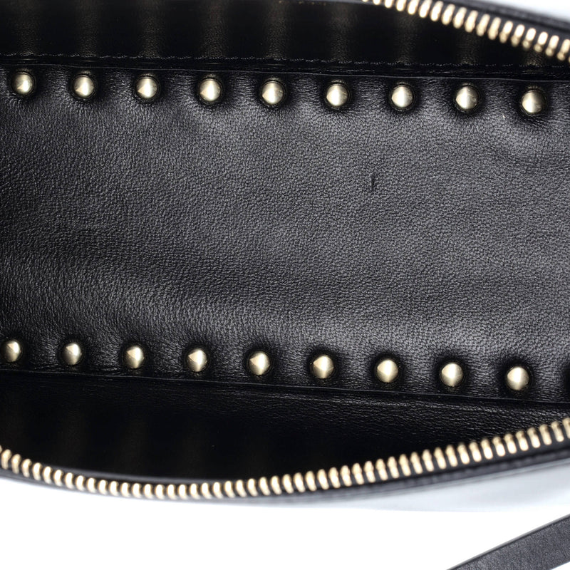 Rockstud Zip Crossbody Bag Leather East