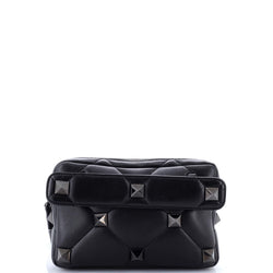 Roman Stud Crossbody Bag Quilted Leather