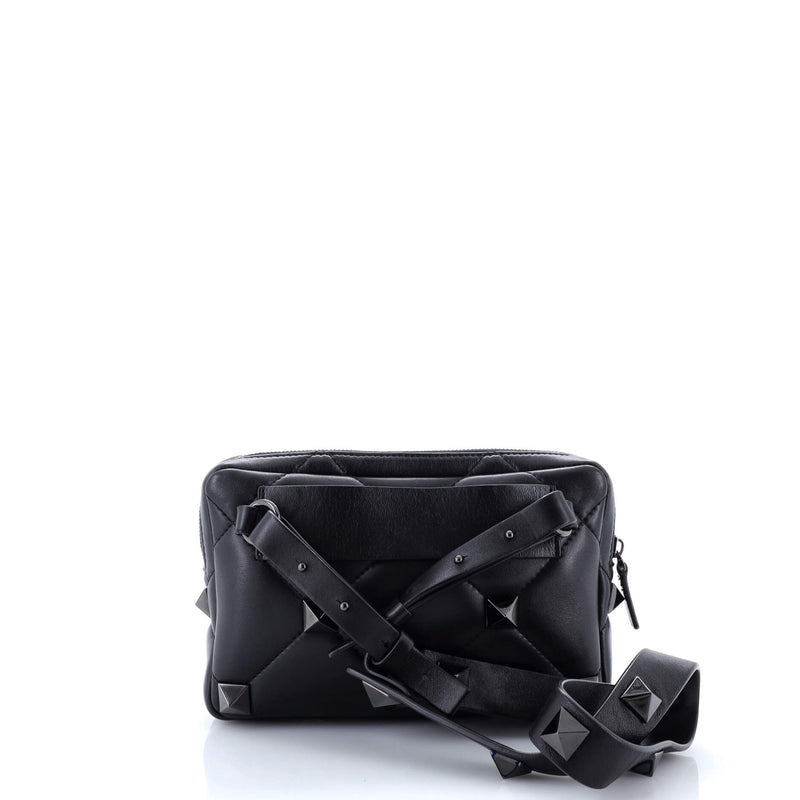 Roman Stud Crossbody Bag Quilted Leather