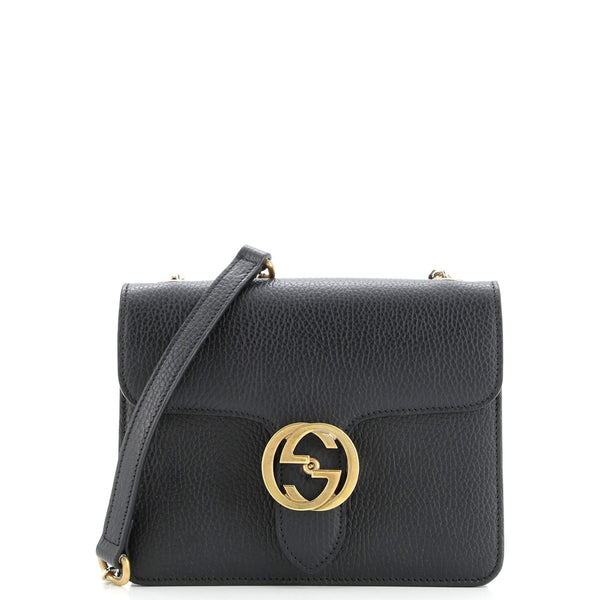 Interlocking Shoulder Bag Leather Small