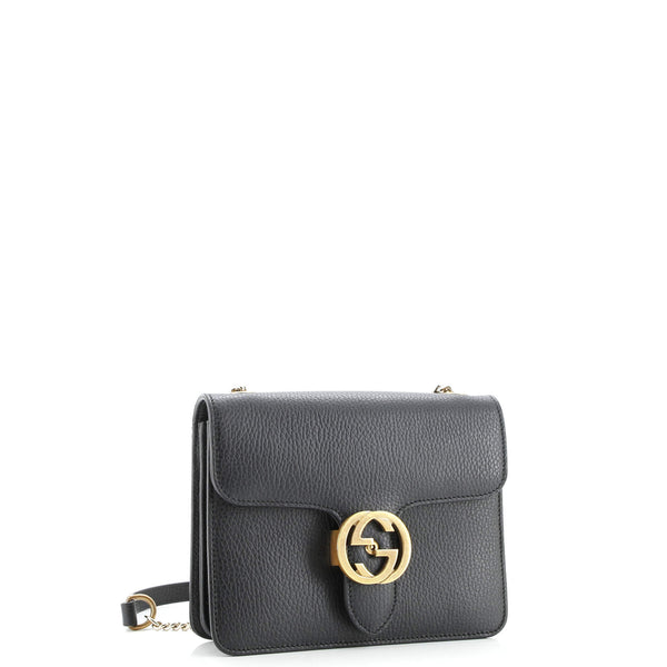 Interlocking Shoulder Bag Leather Small