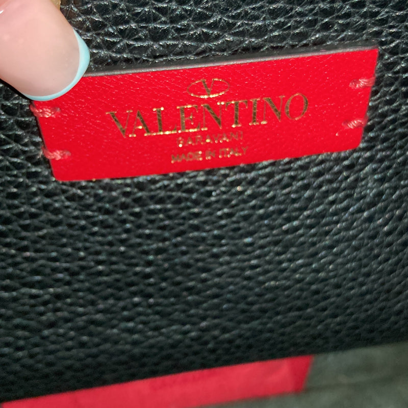 Rockstud Flip Lock Saddle Bag Leather