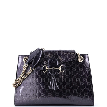Emily Chain Flap Shoulder Bag Guccissima
