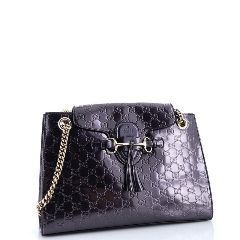 Emily Chain Flap Shoulder Bag Guccissima