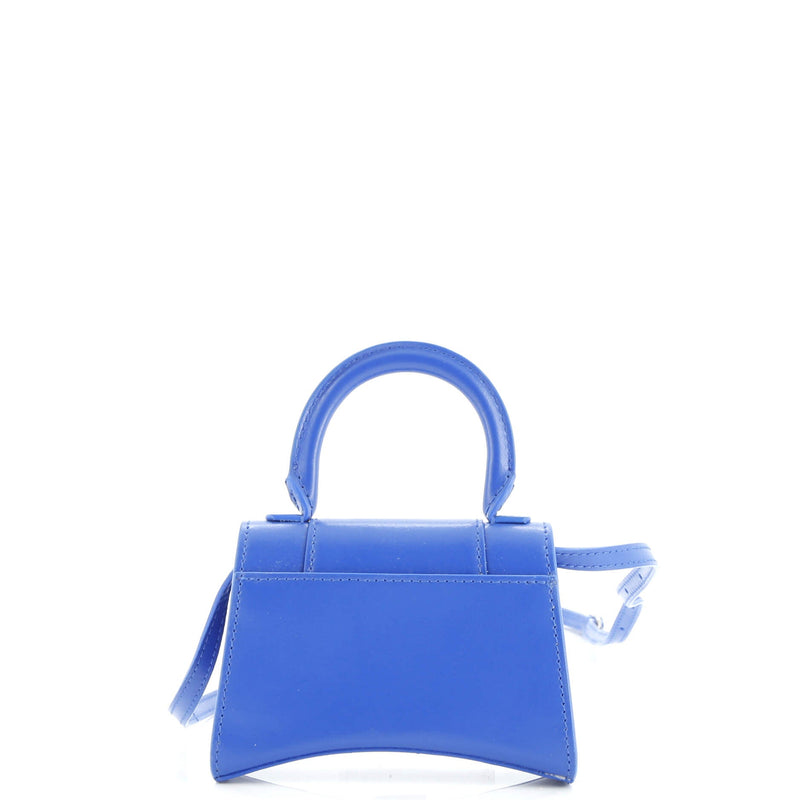 Hourglass Chain Top Handle Bag Leather