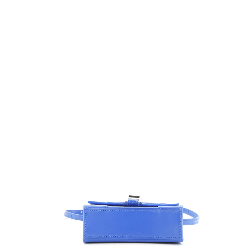 Hourglass Chain Top Handle Bag Leather