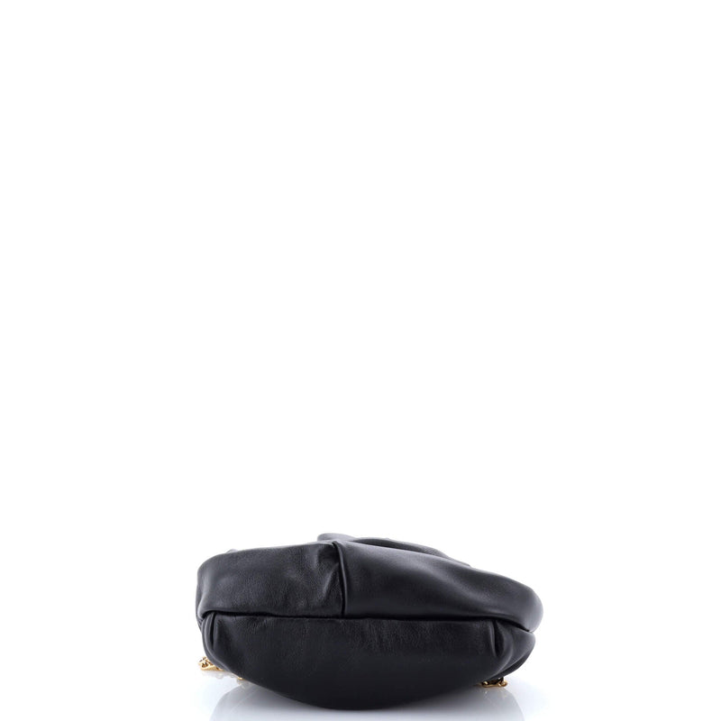 Rose Chain Clutch Leather