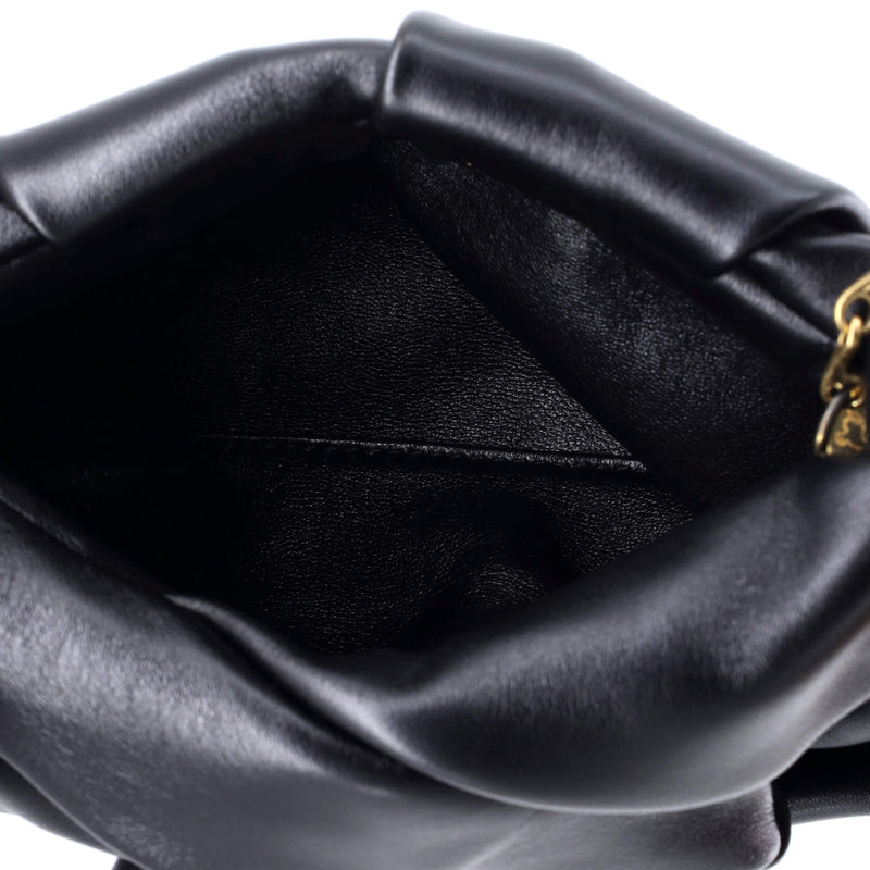 Rose Chain Clutch Leather