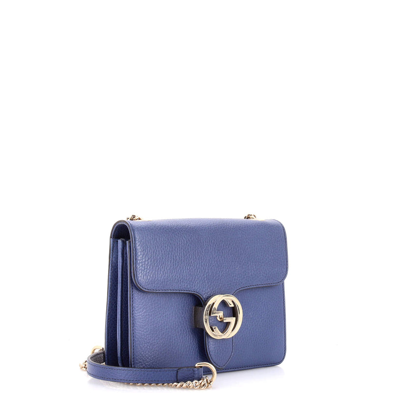 Interlocking Shoulder Bag Leather Small