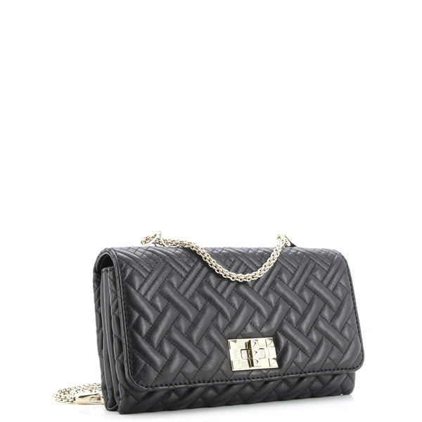 Girello Shoulder Bag Quilted Leather