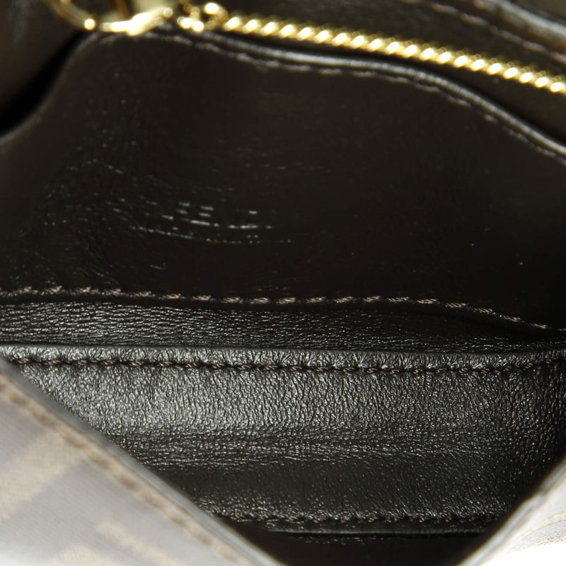 Chain Baguette Charm Bag Zucca Coated