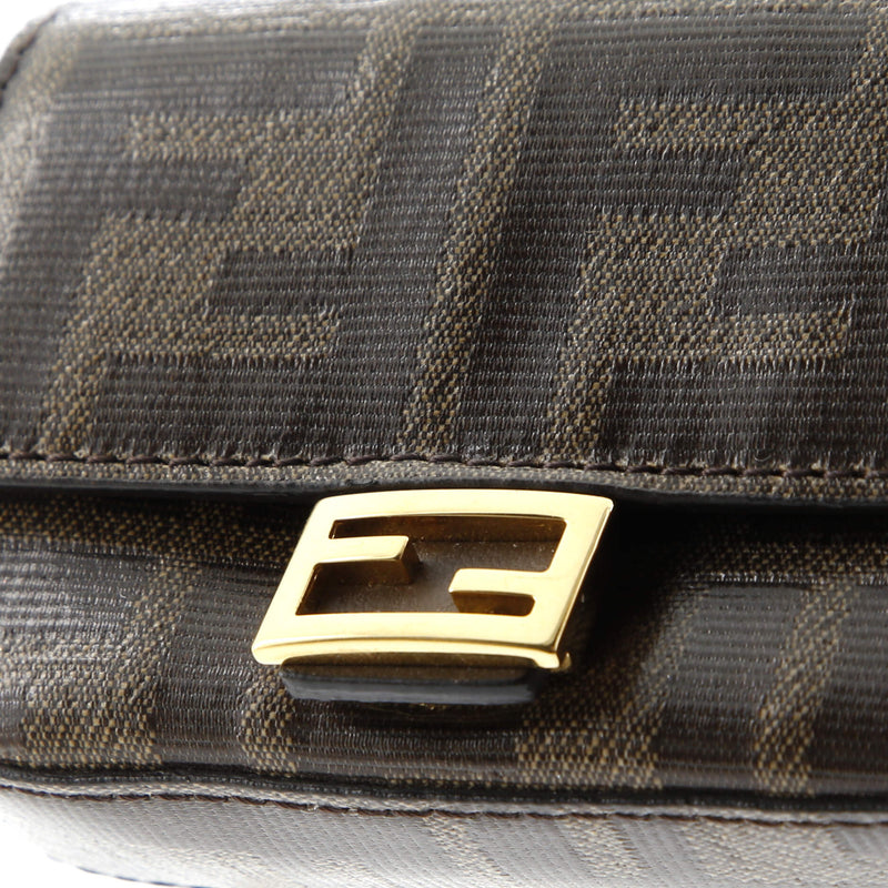Chain Baguette Charm Bag Zucca Coated