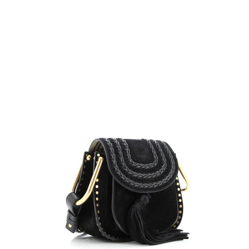Hudson Handbag Whipstitch Suede Mini