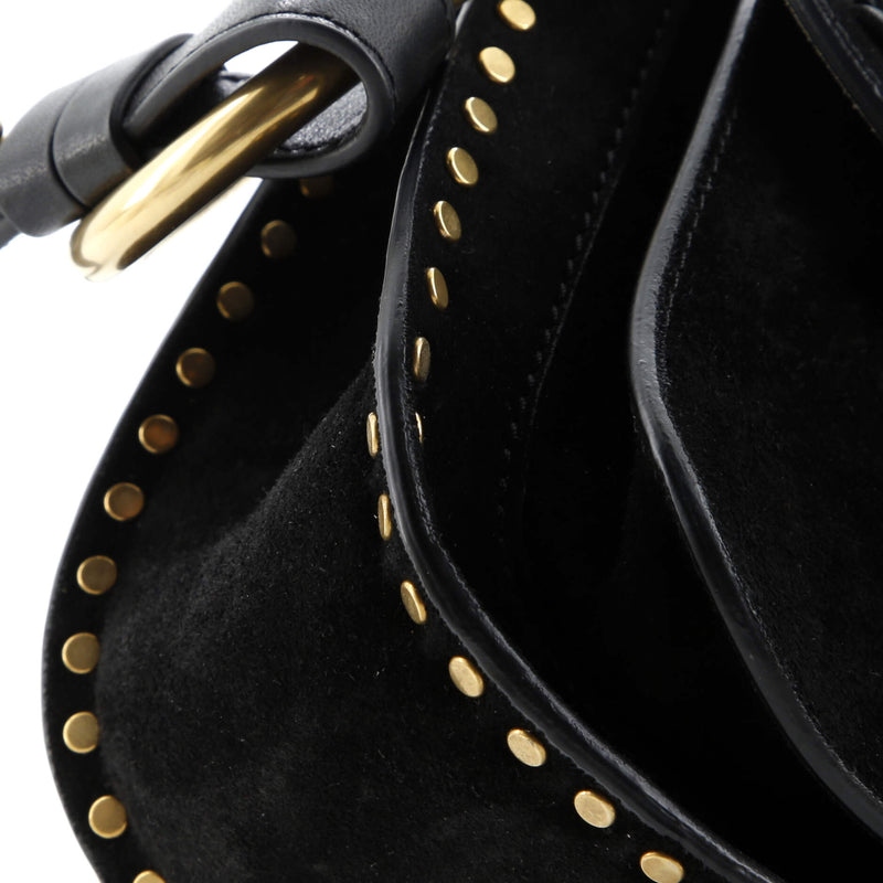 Hudson Handbag Whipstitch Suede Mini