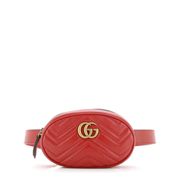 Gg Marmont Belt Bag Matelasse Leather