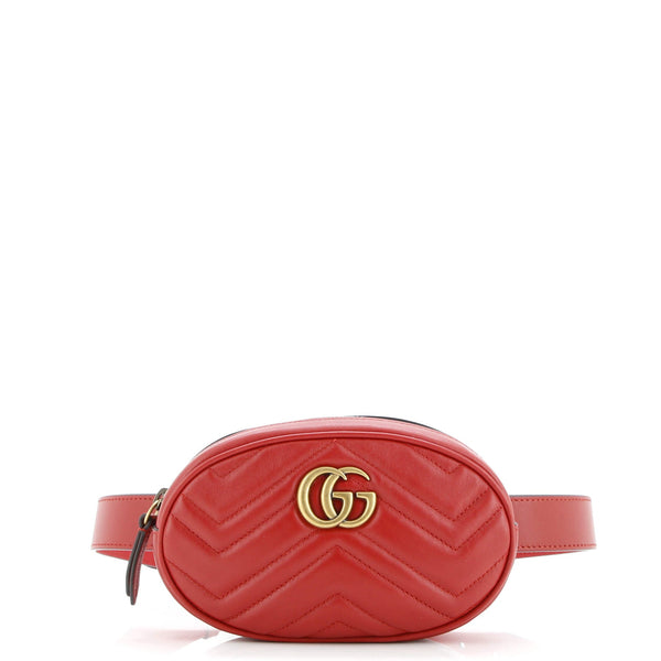 Gg Marmont Belt Bag Matelasse Leather