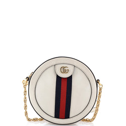 Ophidia Round Shoulder Bag Leather Mini
