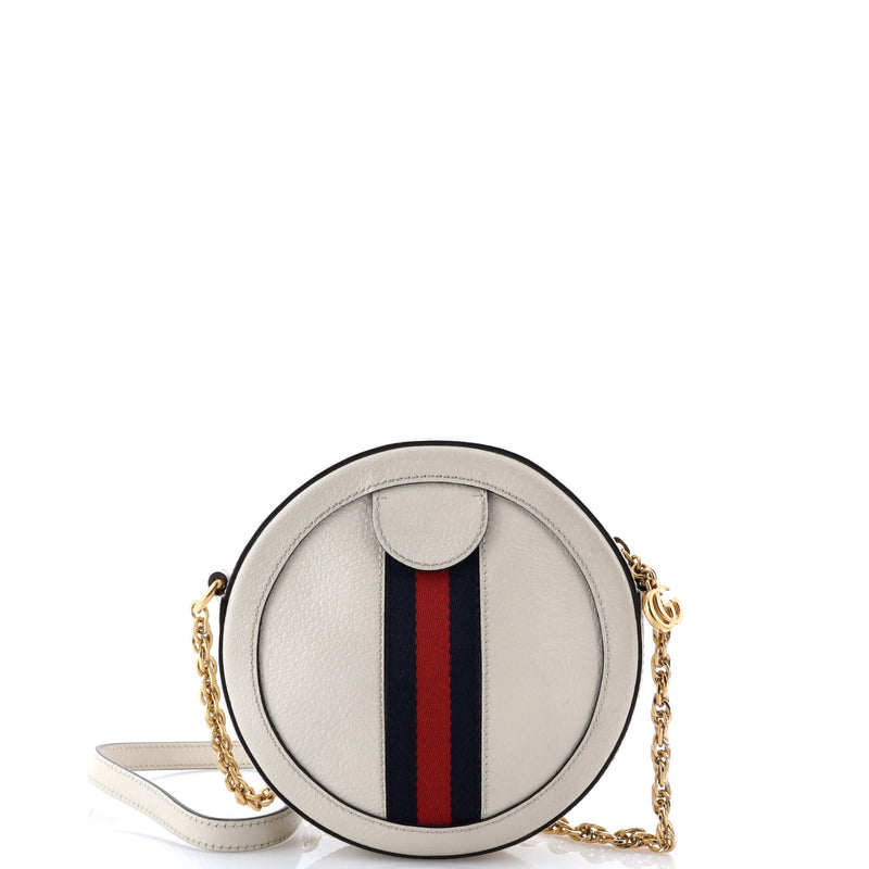 Ophidia Round Shoulder Bag Leather Mini