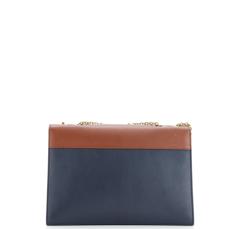 Pocket Envelope Shoulder Bag Leather