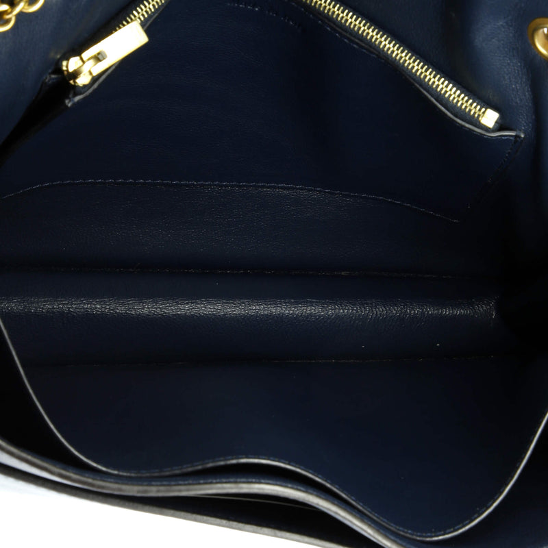 Pocket Envelope Shoulder Bag Leather