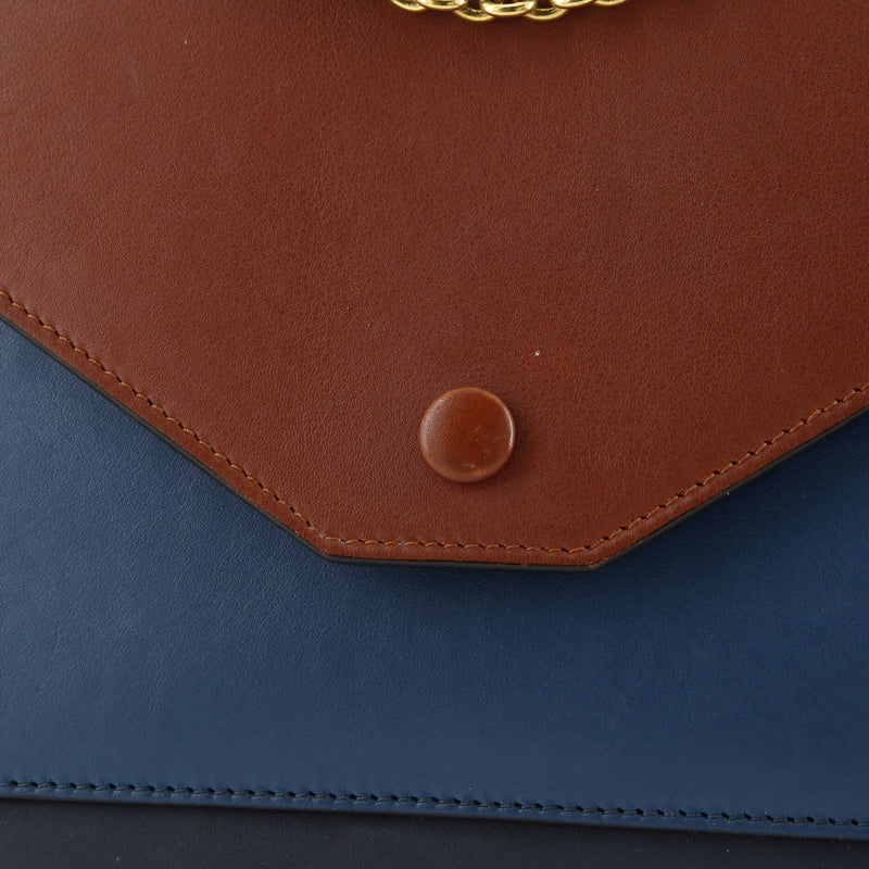 Pocket Envelope Shoulder Bag Leather