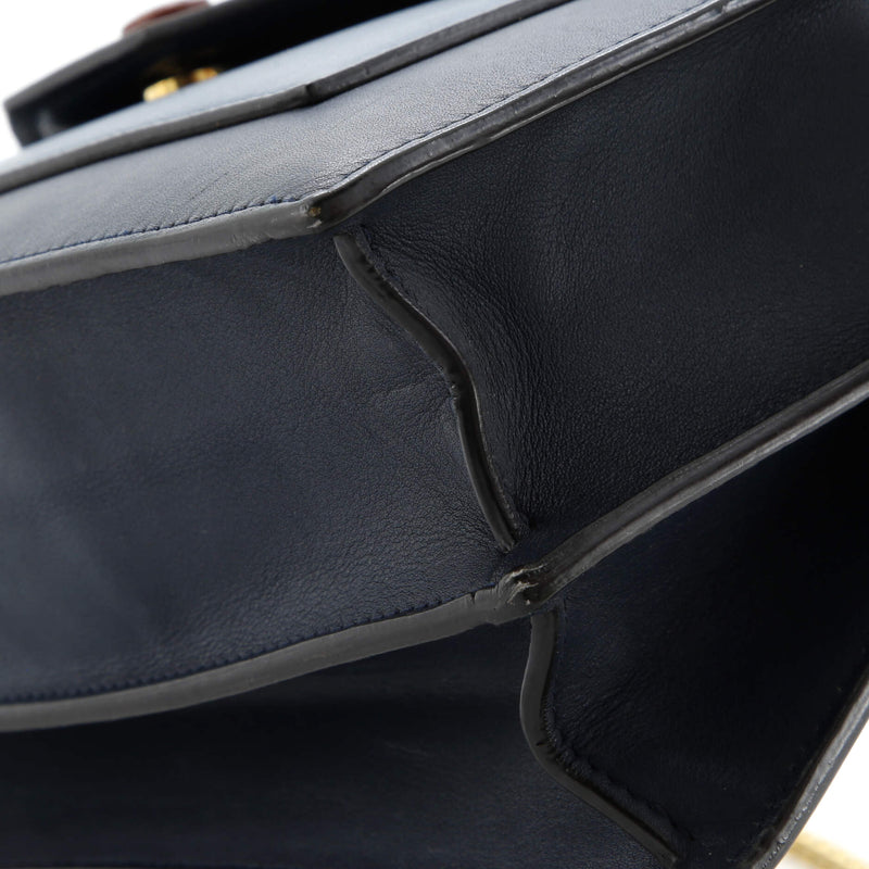 Pocket Envelope Shoulder Bag Leather