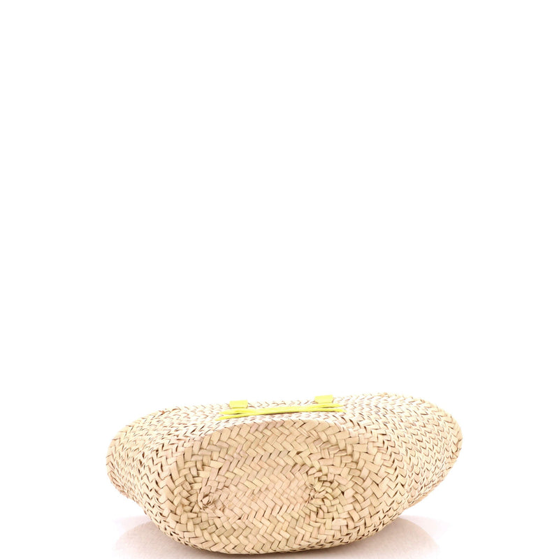 Triomphe Basket Shoulder Bag Raffia With