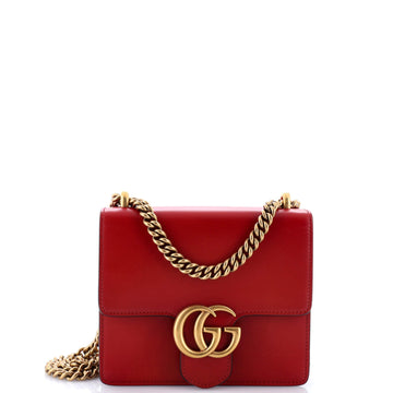 Gg Marmont Chain Shoulder Bag Leather
