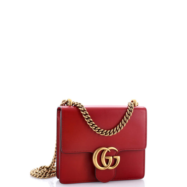 Gg Marmont Chain Shoulder Bag Leather