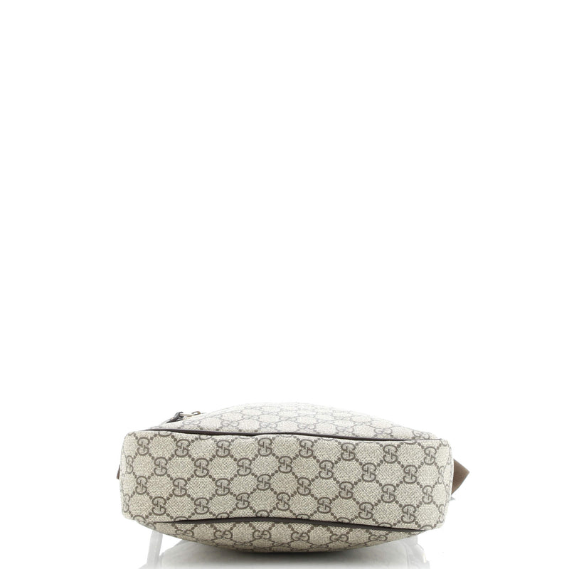 Front Zip Messenger Gg Coated Canvas