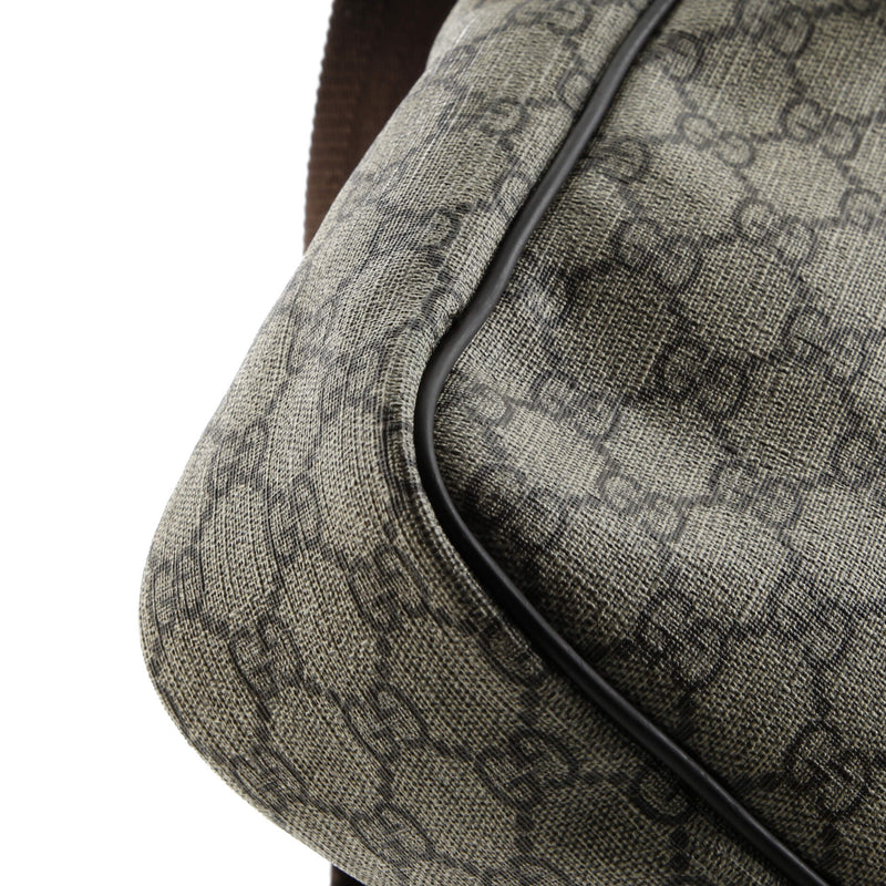 Front Zip Messenger Gg Coated Canvas