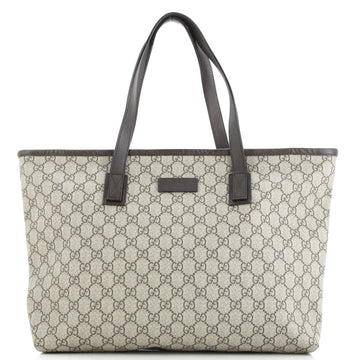 Plus Tote Gg Coated Canvas With Leather