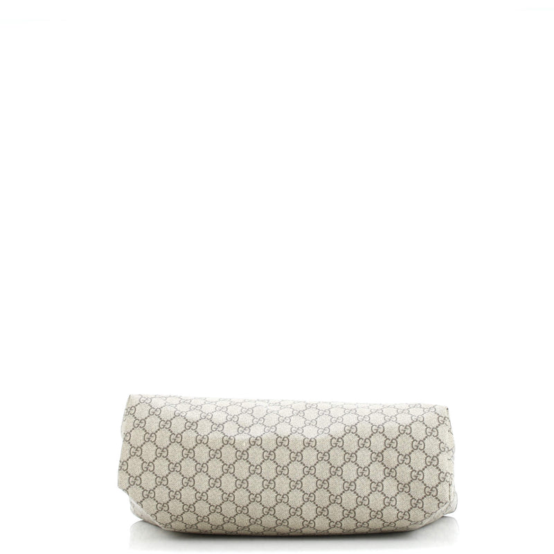 Plus Tote Gg Coated Canvas With Leather