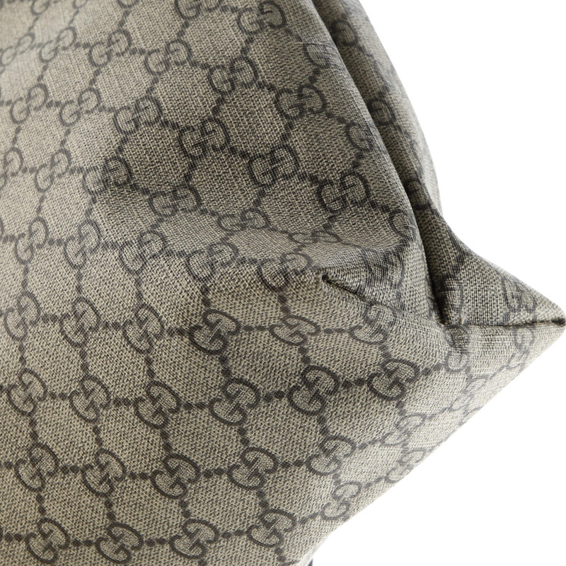 Plus Tote Gg Coated Canvas With Leather