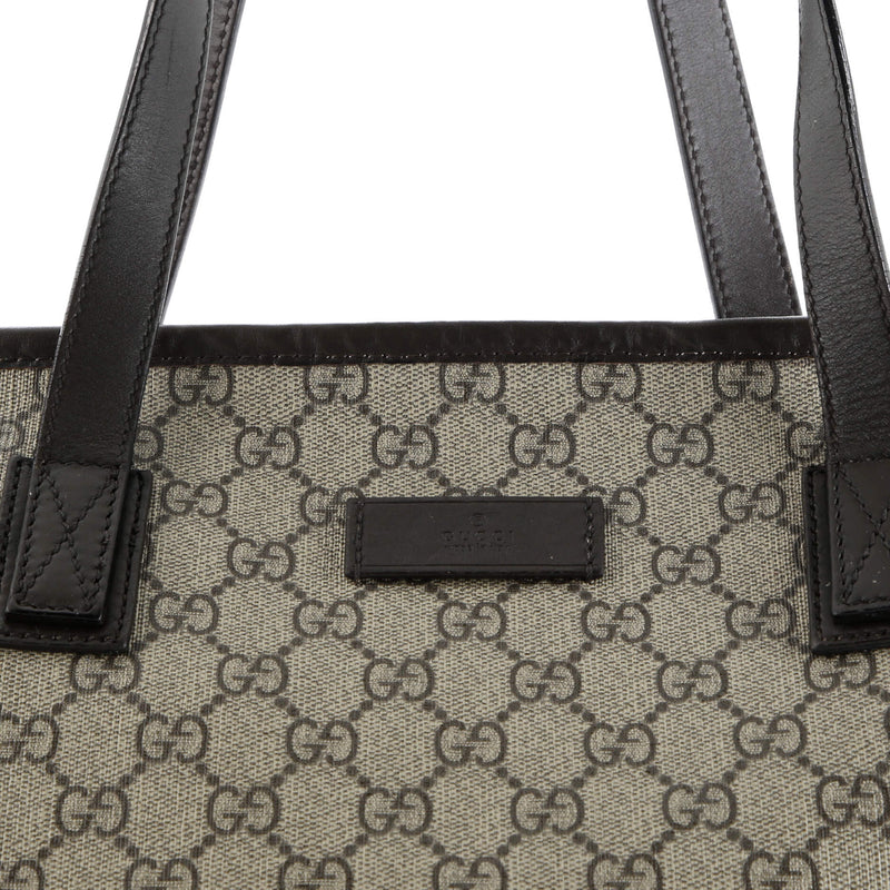 Plus Tote Gg Coated Canvas With Leather