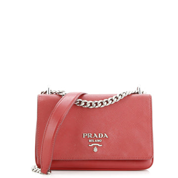 Chain Flap Crossbody Bag Saffiano And