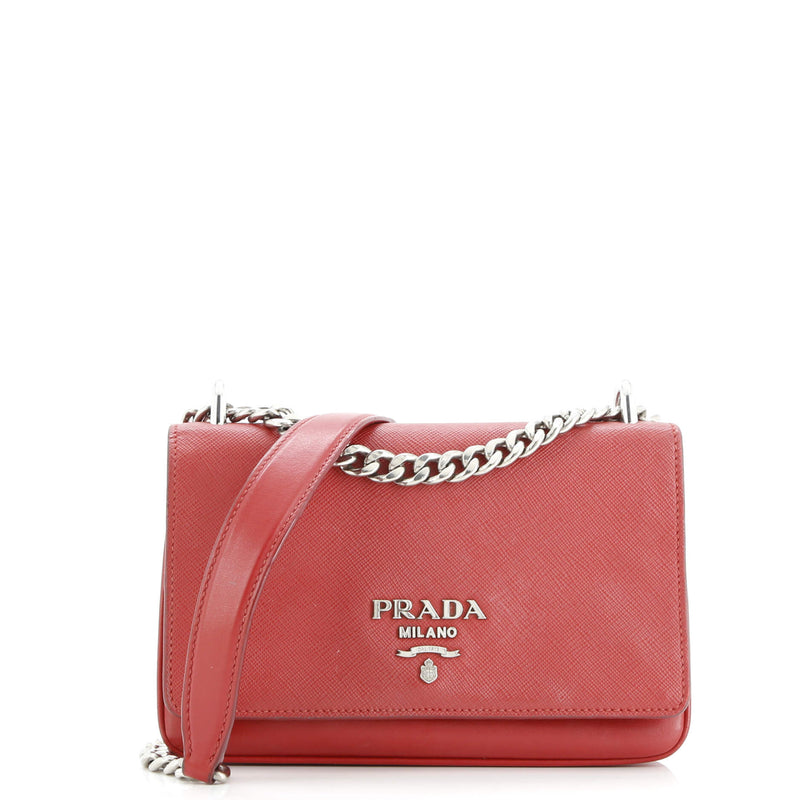 Chain Flap Crossbody Bag Saffiano And
