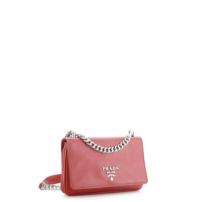 Chain Flap Crossbody Bag Saffiano And
