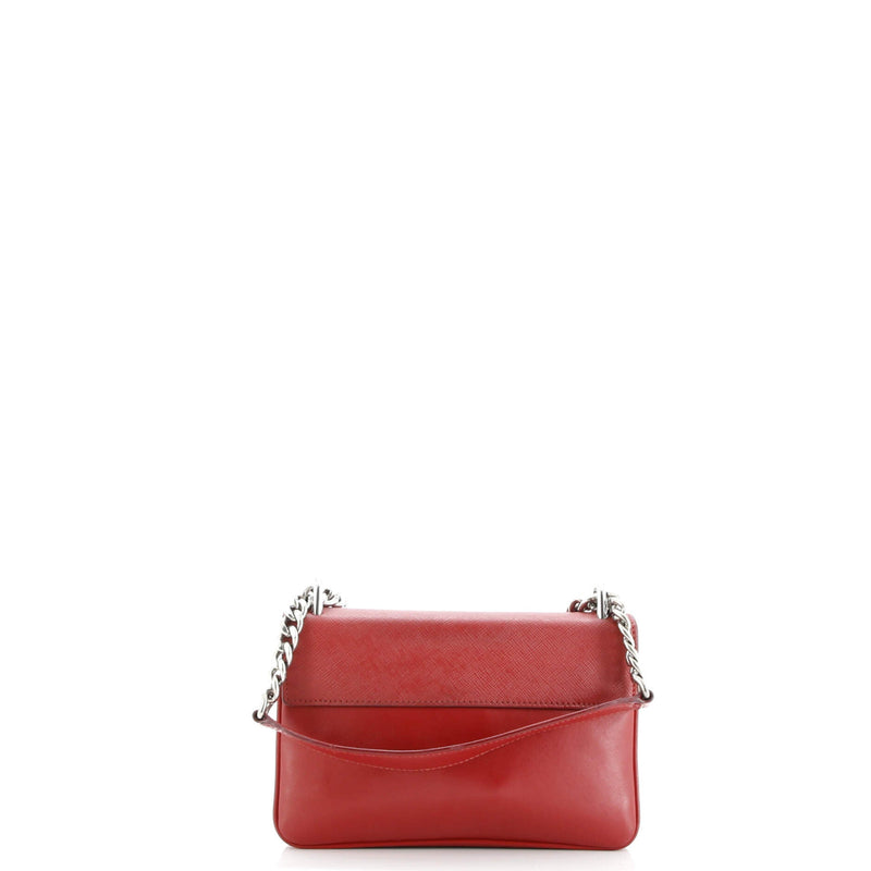 Chain Flap Crossbody Bag Saffiano And