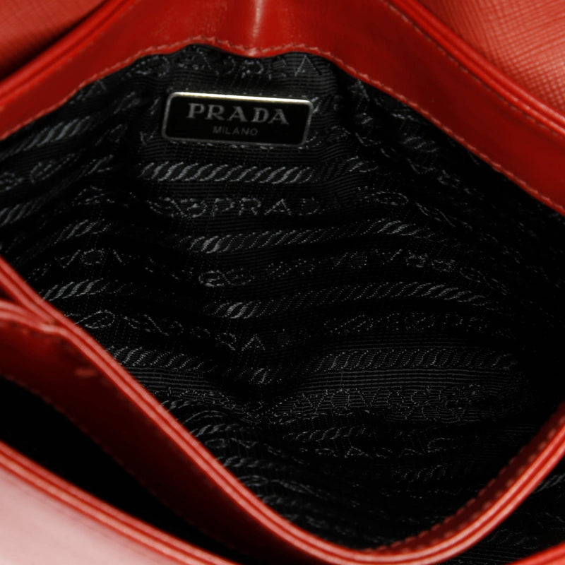 Chain Flap Crossbody Bag Saffiano And