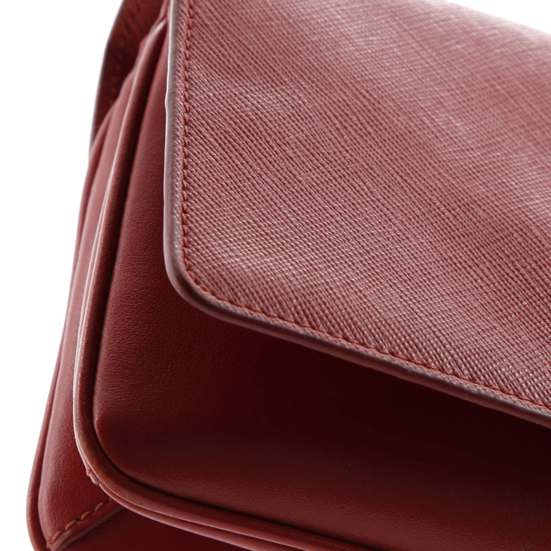 Chain Flap Crossbody Bag Saffiano And